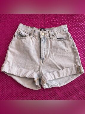 light blue urban outfitters BDG daisy duke jean shorts